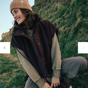 Women's Brown Sleeveless Jacket